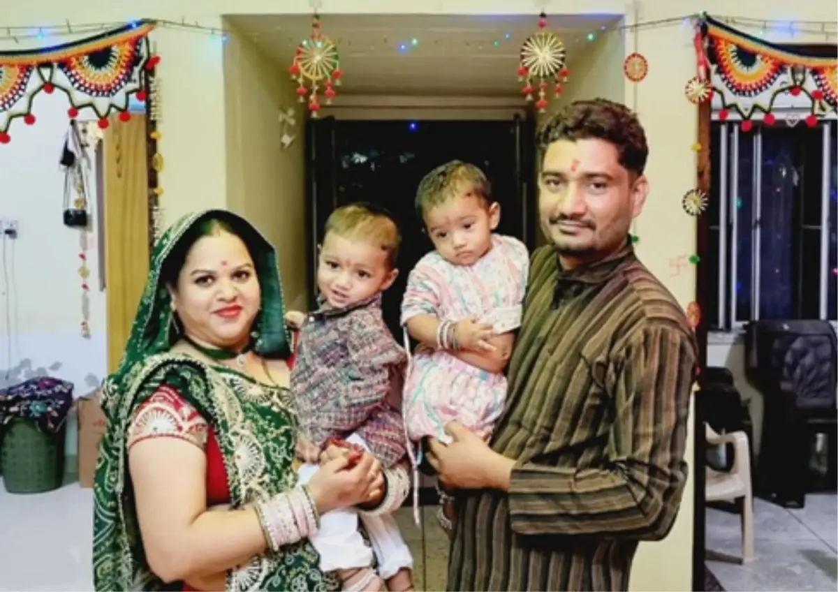 Happy family moment