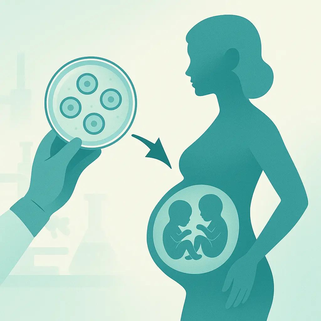 Illustration for IVF always results in multiple births