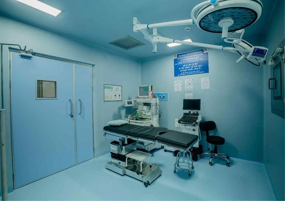 Modern IVF laboratory with advanced equipment